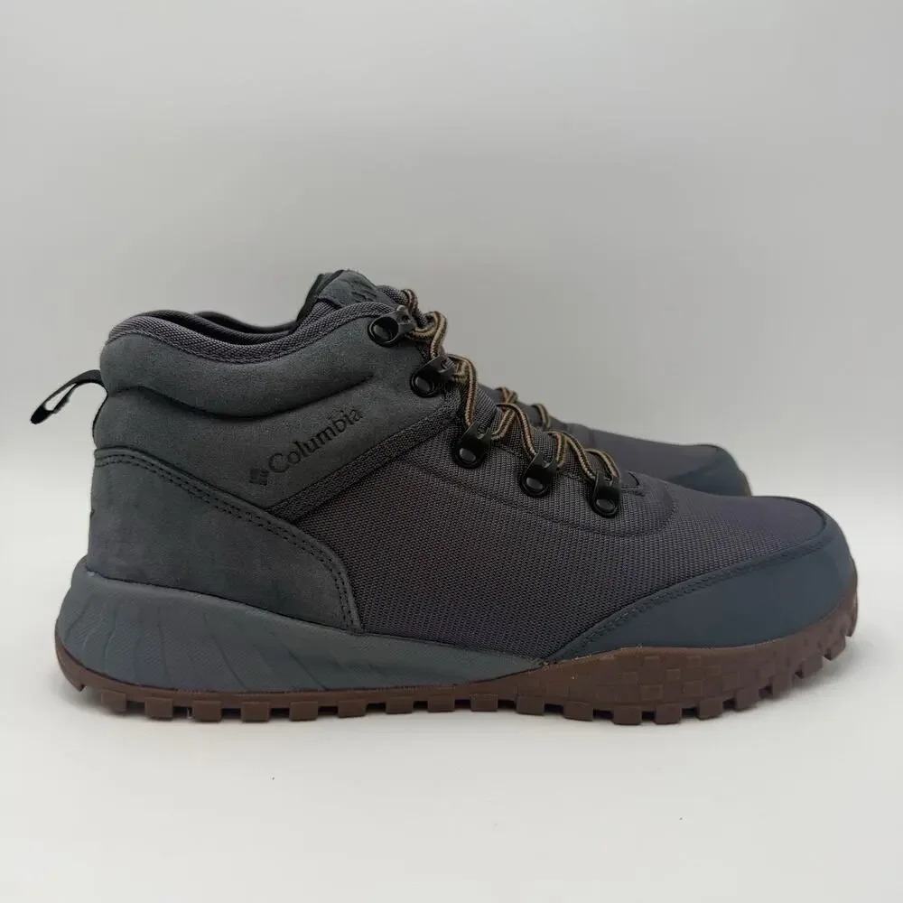 Columbia Mens Fairbanks Mid Climbing Shoes Size 10 M Grey Blue Waterproof NWOB